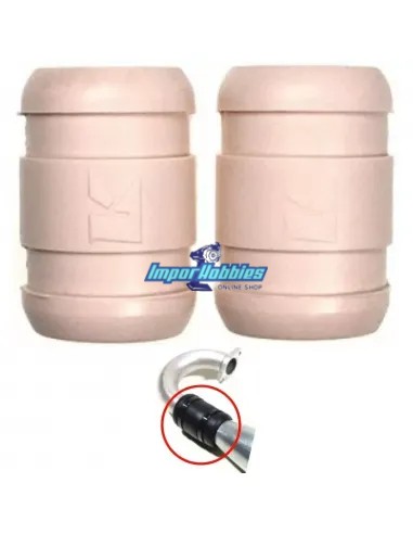 Durite coude-reso haute resistance moteurs .21 - .25 (2 U.) Kyosho 92515 - Joints et Ressorts RC