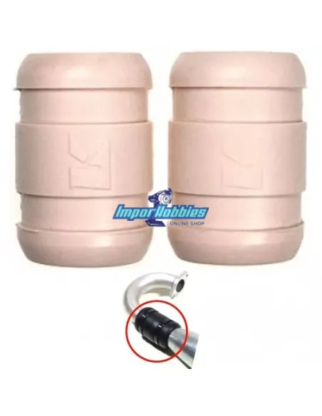 Durite coude-reso haute resistance moteurs .21 - .25 (2 U.) Kyosho 92515 - Joints et Ressorts RC