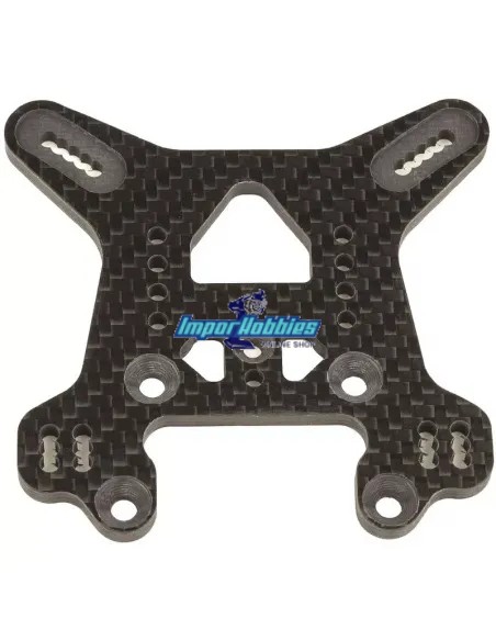 Soporte de amortiguador trasero en carbono Team Associated RC8B4 / B4e AS81506 - Repuesto y opciones