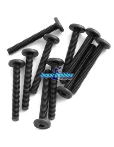 Vis Hex Tête Plate M3x22mm LP SHCS (10 U.) Team Associated AS41095 - Pièces detachées