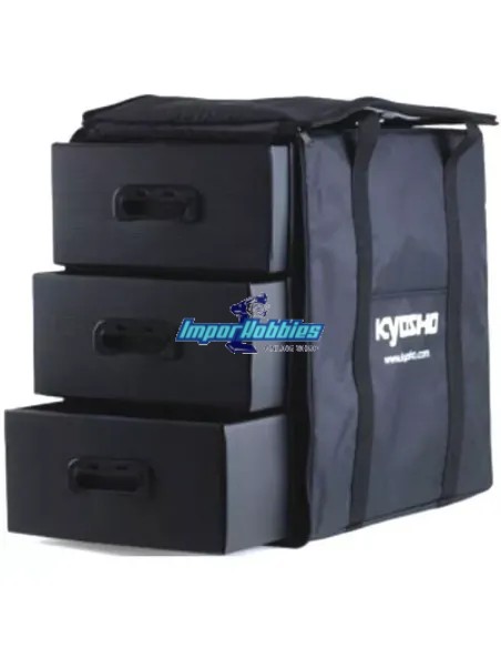 Sac de transport medium 3 tiroirs 1/10th Kyosho 87614B - Sacs de transport RC