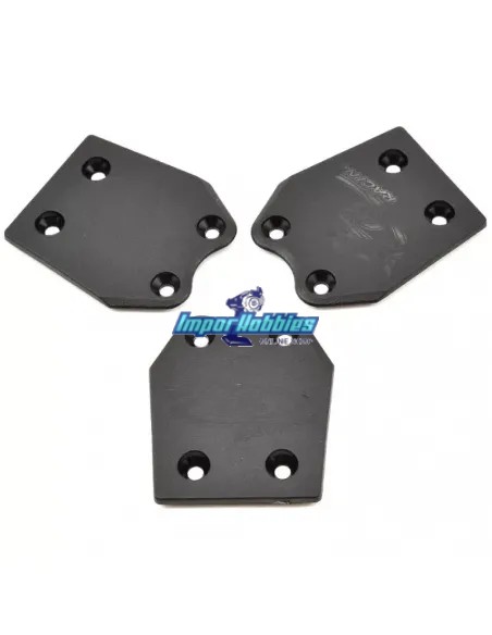 Protector de chasis trasero (3 Uds.) Mugen MBX7 / MBX7R / MBX7 Eco / MBX7T DE Racing DER-310-M - Protectores de chasis