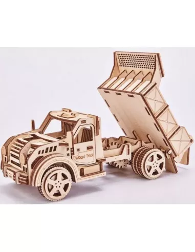 Mechanical 3D Puzzle - Dump Truck - Eco Friendly Plywood Wood Trick WT03