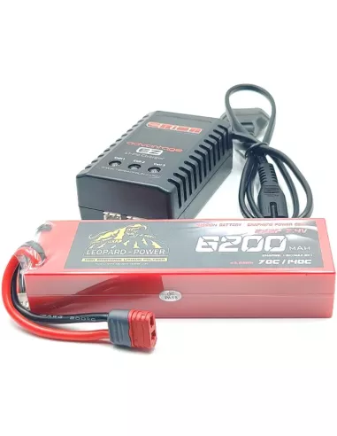 Stick Battery & Lipo Charger Pack - 2S 7.4V 6200mah 140C FSC-2S-6200C