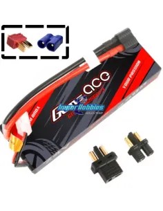 Batería Lipo Stick 2S 7.4V 5300mah 60C caja dura T-Deans / XHR Gens ACE GE3-5300-2D-60 - Baterías Lipo 2S - 7.4V & 7.6V HV