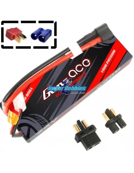 Accu Lipo Stick 2S 7.4V 5300mah 60C Boitier Rigide T-Deans / XHR Gens ACE GE3-5300-2D-60 - Accu Lipo 2S - 7.4V & 7.6V HV