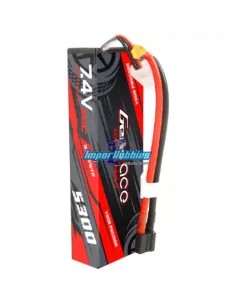 Accu Lipo Stick 2S 7.4V 5300mah 60C Boitier Rigide T-Deans / XHR Gens ACE GE3-5300-2D-60 - Accu Lipo 2S - 7.4V & 7.6V HV 2