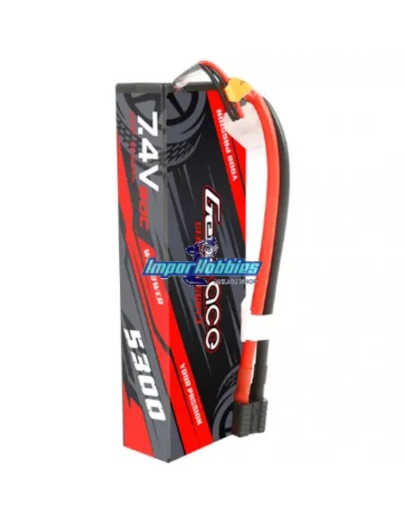 Accu Lipo Stick 2S 7.4V 5300mah 60C Boitier Rigide T-Deans / XHR Gens ACE GE3-5300-2D-60 - Accu Lipo 2S - 7.4V & 7.6V HV