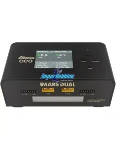 Cargador digital inteligente Smart Balance IMARS Dual Negro 1-6S 15A para FPV - Coche RC. Gens Ace GEA200WDUAL-EW