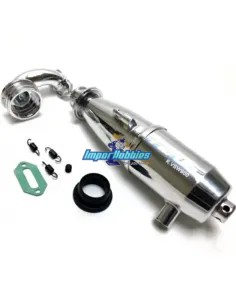 Escape completo In-Line motores 12 - 15 - 18 1/10 salida lateral VSW900