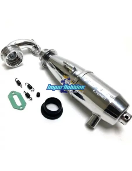 Escape completo In-Line motores 12 - 15 - 18 1/10 salida lateral VSW900