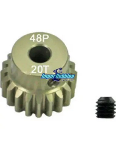Pignon moteur aluminium-titane Hard 20T 48P 1/10 Scale Fussion FS-PG008-T