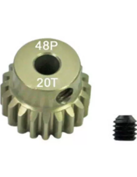 Motor Pinion Gear Aluminium-Titanium Hard 20T 48P 1/10 Scale Fussion FS-PG008-T