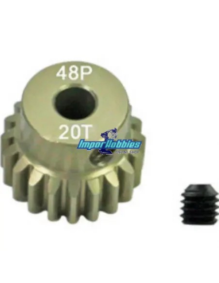 Pignon moteur aluminium-titane Hard 20T 48P 1/10 Scale Fussion FS-PG008-T