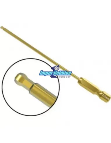 Embout à boule pour tournevis electrique 2.5mm 1/4 Gold Edition VP-Pro RS-62122E - Merlin Tools - Hudy - Arrowmax
