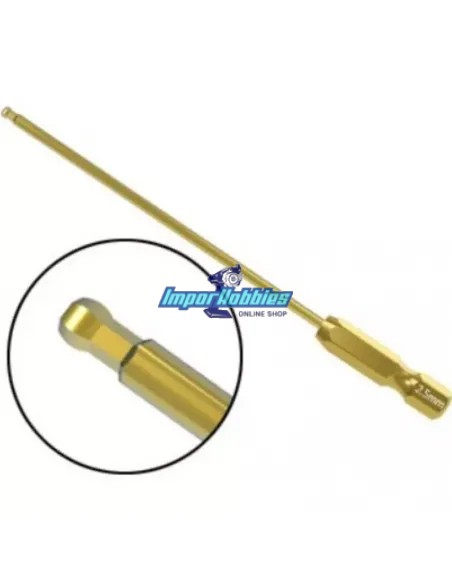 Embout à boule pour tournevis electrique 2.5mm 1/4 Gold Edition VP-Pro RS-62122E - Merlin Tools - Hudy - Arrowmax