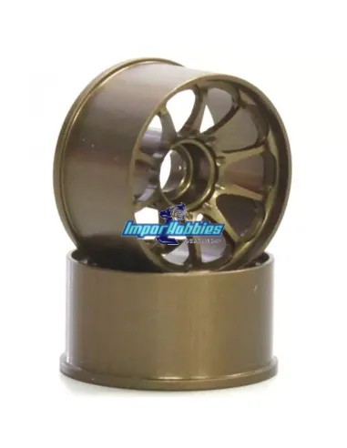 Jantes larges en aluminium Offset -1 (2 U.) Kyosho Mini-Z MR-03 / RWD R246-1691