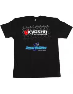 Camiseta manga corta negra K-Fade 2.0 Talla XL Kyosho 88002XL-BK