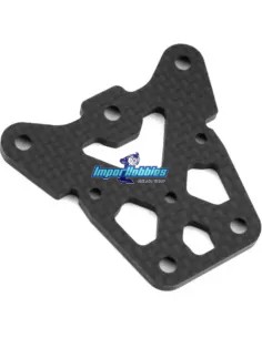 Placa superior salva-servos carbono Team Associated RC8B4e AS81576 - Repuesto y opciones