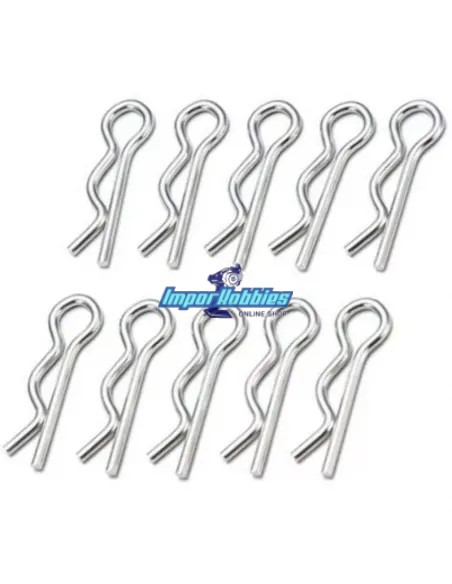 Clips de carrocería universal escala 1/10 (10 Uds.) Kyosho 92638 - Clips de carrocería - Coche RC