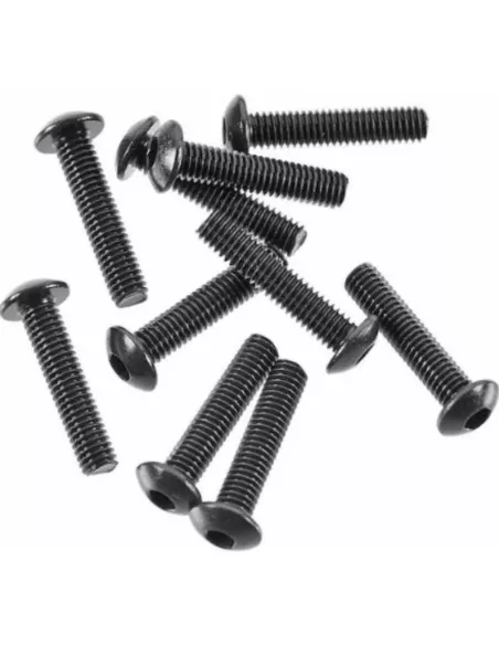 Button Head Hex Screws M3X14mm (10 U.) Fussion FS-TB3014 - Steel Screws - M3