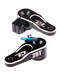 Brazo / Horn servo dirección aluminio 25T Futaba - Power HD - SRT Team Associated RC8B3.2e / B4e RDRP0592-25