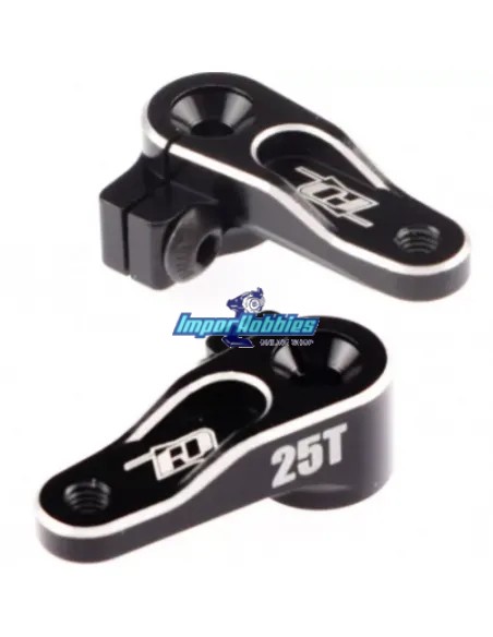 Brazo / Horn servo dirección aluminio 25T Futaba - Power HD - SRT Team Associated RC8B3.2e / B4e RDRP0592-25