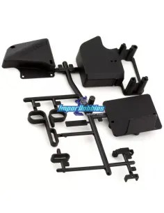 Boîtier récepteur et support de variateur Team Associated RC8B4e AS81572 - Pièces deta