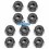 Tuerca acero M3 autofrenante negra (10 Uds.) Team Associated AS25215
