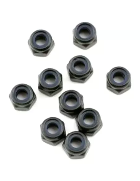 Steel Locknuts M4 - Black (10 U.) Team Associated AS89216