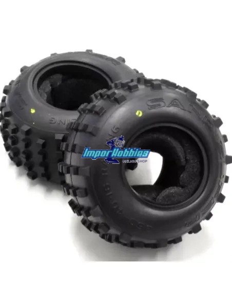 Pneus arriere - Medium (2 U.) Kyosho Scorpion 2014 SCT002M - Kyosho Scorpion 2014 2WD 30613 - Pièces detachées et options