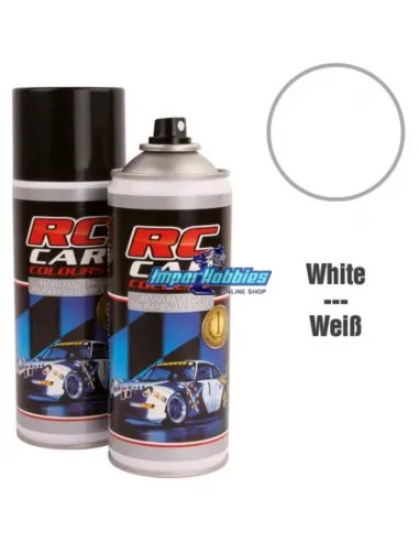 Pintura spray blanca para carrocerías de lexan 150ml. RCC710