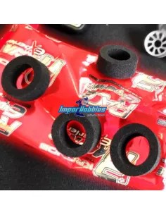 Pneus en mousse shore 35º 8.5mm larges Kyosho Mini-Z Racer (4 U.) RET3511MZ 2
