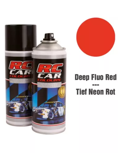 Spray Paint For Polycarbonate Body - Deep Fluorescent Red 150ml. RCC1010