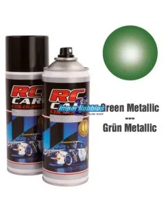 Peinture spray Vert métallisé pour carrosserie de lexan 150ml. RCC934