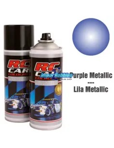 Pintura spray morado metalizado para carrocerías de lexan 150ml. RCC930