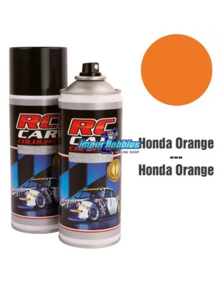 Peinture spray orange honda pour carrosserie de lexan 150ml. RCC945