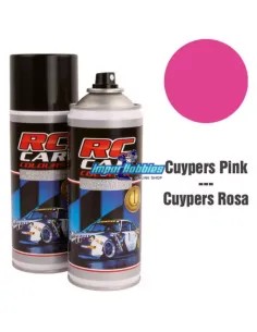 Peinture spray rose cuypers pour carrosserie de lexan 150ml. RCC1009