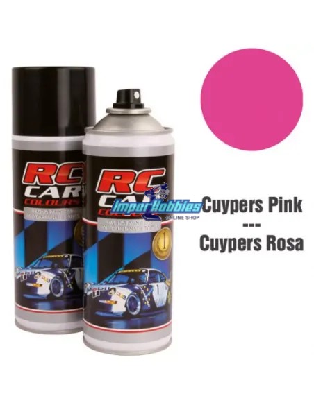 Pintura spray rosa cuypers para carrocerías de lexan 150ml. RCC1009