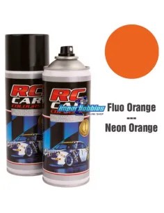 Pintura spray naranja fluorescente intenso para carrocerías de lexan 150ml. RCC1011