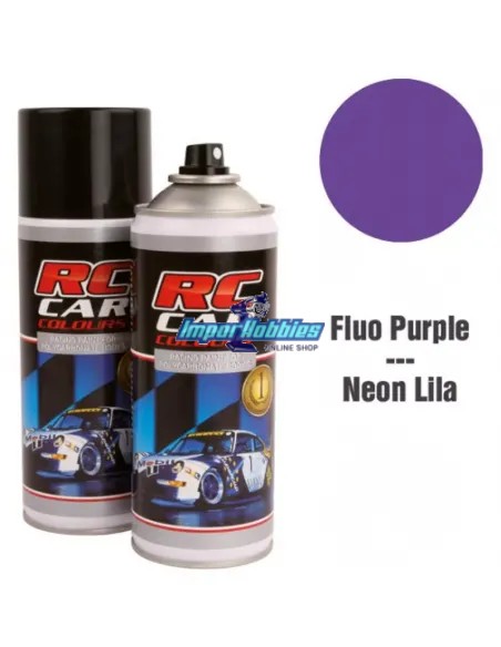 Peinture spray violet fluorescent pour carrosserie de lexan 150ml. RCC1013