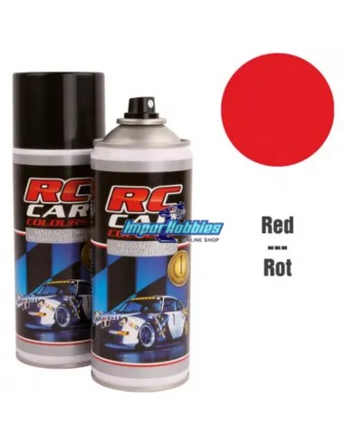 Peinture spray rouge pour carrosserie de lexan 150ml. RCC110
