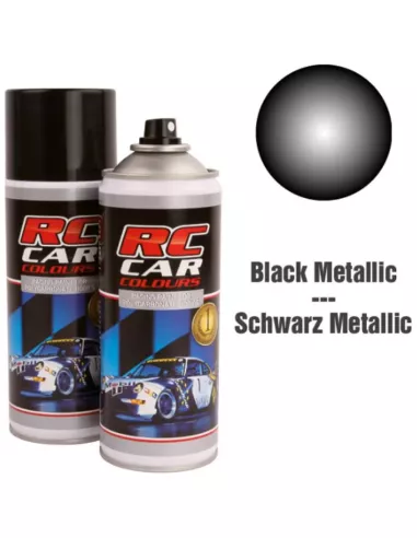 Spray Paint For Polycarbonate Body - Black Metalic 150ml. RCC935