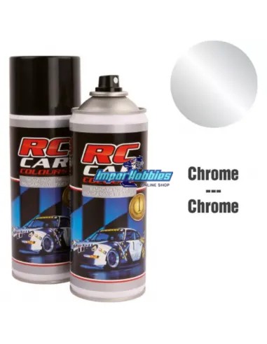 Peinture spray chrome pour carrosserie de lexan 150ml. RCC940