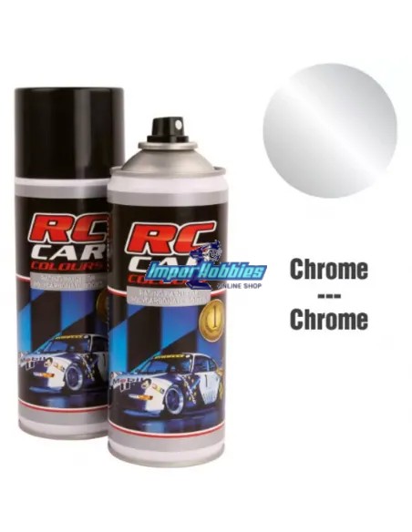 Peinture spray chrome pour carrosserie de lexan 150ml. RCC940