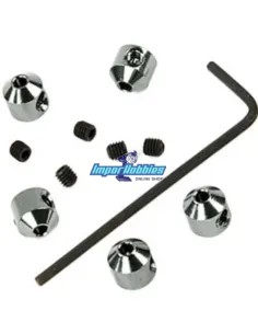 Bagues arret pour tringlerie titane 2mm (5 U.) Fussion FS-WG003