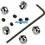 Bagues arret pour tringlerie titane 2mm (5 U.) Fussion FS-WG003