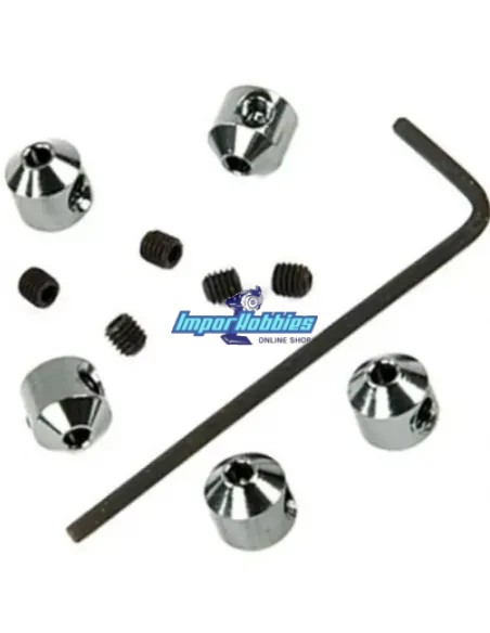 Bagues arret pour tringlerie titane 2mm (5 U.) Fussion FS-WG003