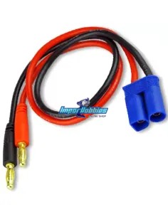 Cable de carga EC5 Macho - Banana 4.0mm 14AWG 15Cm Fussion FS-02004-S - Cables y accesorios de carga RC
