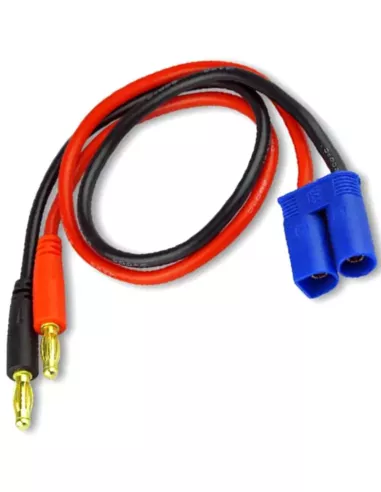 Charge Cable EC5 Male - Banana 4.0mm 14AWG 15Cm Fussion FS-02004-S - RC Cables and Accessories